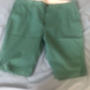Men’s Bens Sherman Slim Shorts. Green Size 38